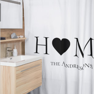 Rideaux De Douche Famille familiale minimaliste moderne Cadeau perso