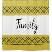 Rideaux De Douche Famille Gold White (Devant)