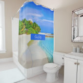 Rideaux De Douche Famille Tropical and Ocean Beach (En situation)