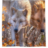 Rideaux De Douche FAMILLE Wolf AUTOMNE (Devant)