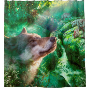 Rideaux De Douche Famille Wolf LIBRE DE VIVRE NOS VIES