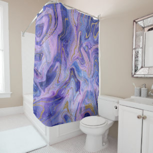 Rideaux De Douche Fantaisie de lavis à l'aquarelle de barbe à papa c