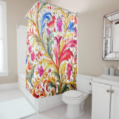 Rideaux De Douche Fantastique design florentin Feuilles (En situation)