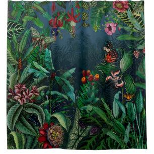 Rideaux De Douche Fantastique Fabulous Midnight Rainforest