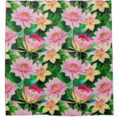 Rideaux De Douche Fantastique fleurs tropicales (Devant)