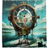 Rideaux De Douche Fantastique horloge vapeur (Devant)