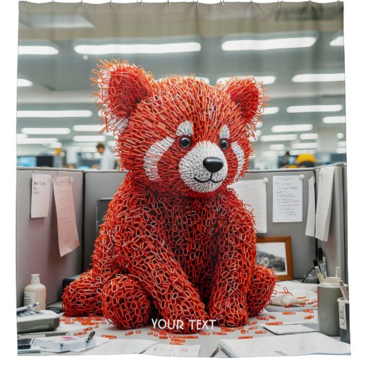 Rideaux De Douche Fantasy Cute Paper Clip Bear (Devant)