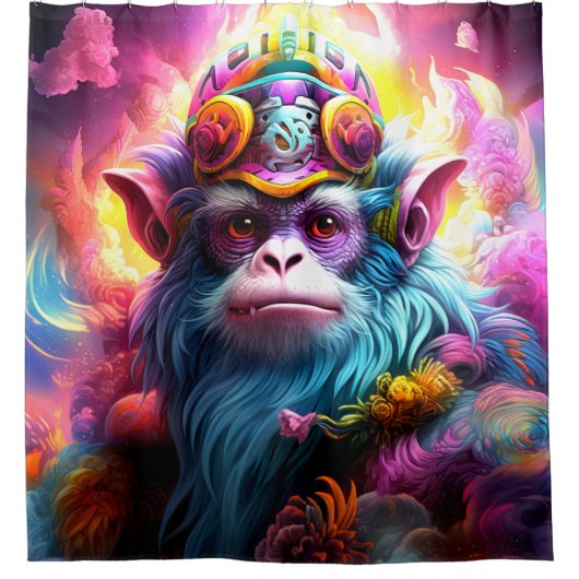 Rideaux De Douche Fantasy Monkey King (Devant)