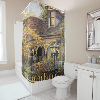 Rideaux De Douche Fantasy Victorian Gingerbread House Shower Curtain
