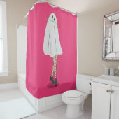 Rideaux De Douche fantôme halloween poissonnets jambes (En situation)