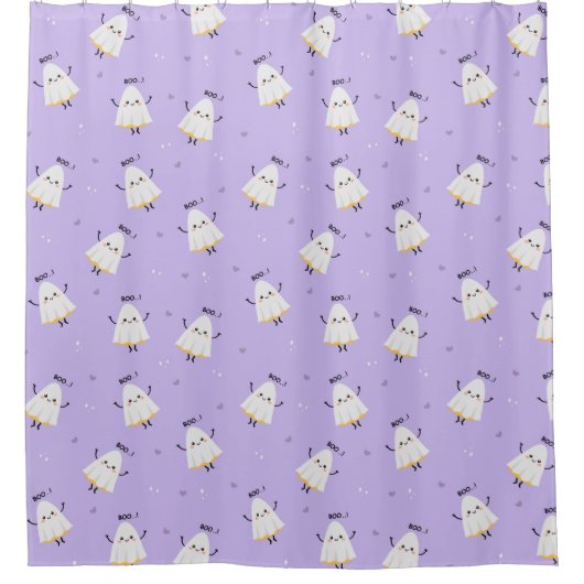 Rideaux De Douche Fantôme mignon (Devant)