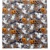 Rideaux De Douche Fantômes Monstres mignons Éffrayants et Déplaisant (Devant)