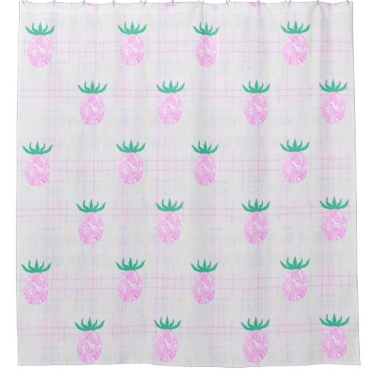 Rideaux De Douche Farmhouse Pineapples (Devant)