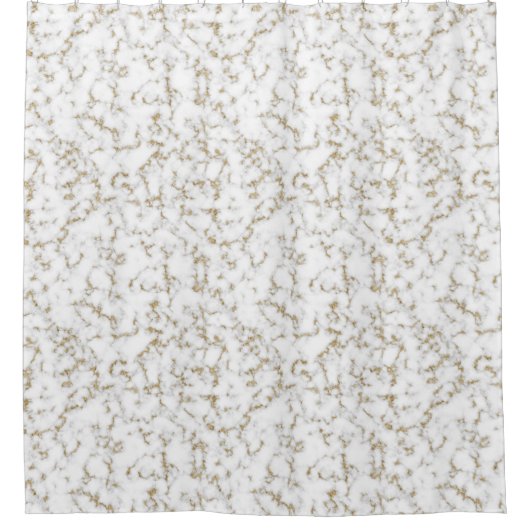 Rideaux De Douche Faux d'or et marbre gris (Devant)