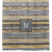 Rideaux De Douche Faux fascinant Bling en métal de salle de bains (Devant)