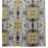 Rideaux De Douche Faux Gold Mandala & Smoky Grey Design (Devant)