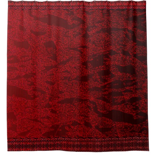 Rideaux De Douche Faux Red Velvet (Devant)