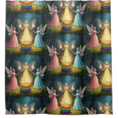 Rideaux De Douche Fée de la richesse pour mariage (Devant)