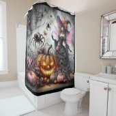 Rideaux De Douche Fée d'Halloween (En situation)