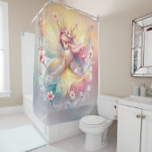 Rideaux De Douche Fée douce Fée Jaune Princesse Filles (En situation)