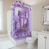 Rideaux De Douche Fée du soleil pourpre (En situation)