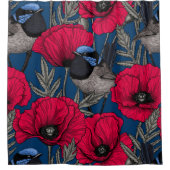 Rideaux De Douche Fée et pavots (Devant)