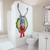 Rideaux De Douche Feliz Navidad (En situation)