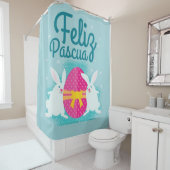 Rideaux De Douche Feliz Pascua (En situation)
