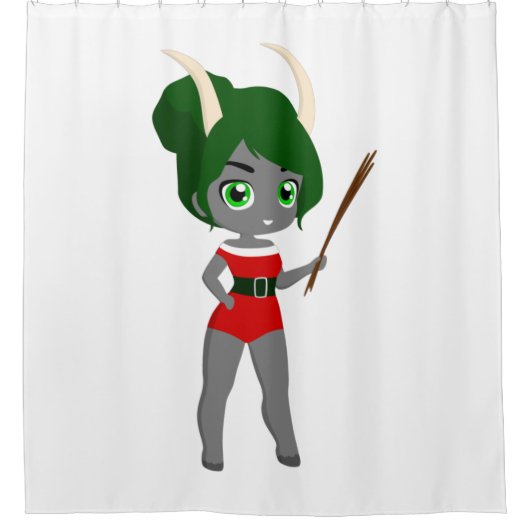 Rideaux De Douche femelle krampus (Devant)