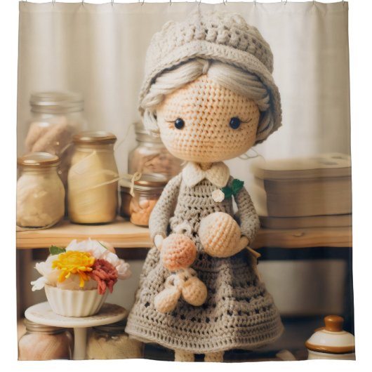 Rideaux De Douche Femme Crochet (Devant)
