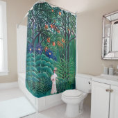 Rideaux De Douche Femme dans la forêt tropicale exotique (En situation)