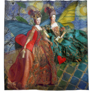 Rideaux De Douche Femme Papillon Capricieuse Gémeaux Gothique Classi