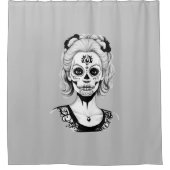 RIDEAUX DE DOUCHE FEMME SKULLHEAD (Devant)