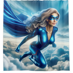 Rideaux De Douche Femme Superhero
