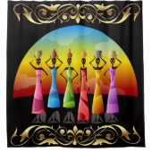Rideaux De Douche Femmes africaines (Devant)