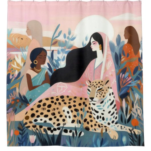 Rideaux De Douche Femmes fortes (Devant)