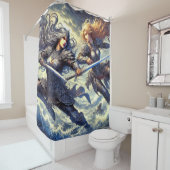 Rideaux De Douche Femmes guerrières (En situation)