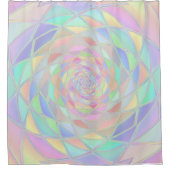 Rideaux De Douche Fenêtre en verre rose pastel (Devant)