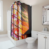 Rideaux De Douche Fenêtre en verre tendu (En situation)