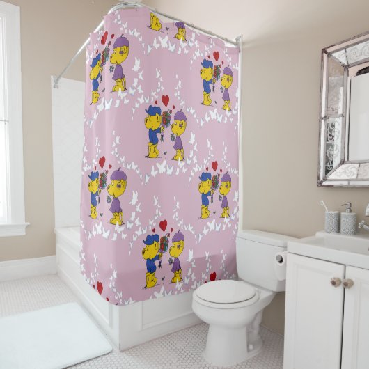 Rideaux De Douche Ferald et Sahsha Ferret (En situation)