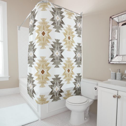 Rideaux De Douche Ferme Aztec (En situation)
