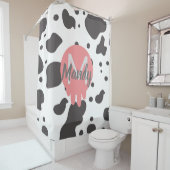 Rideaux De Douche Ferme de vaches et de points Animaux (En situation)
