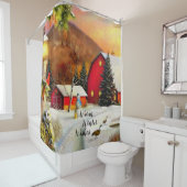 Rideaux De Douche Ferme d'hiver (En situation)