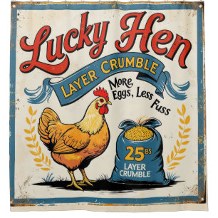 RIDEAUX DE DOUCHE FERME HORS REPRODUCTION D'ALIMENTS POUR POULET