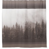 Rideaux De Douche Ferme moderne Cabine Forêt Brown (Devant)
