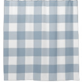 Rideaux De Douche Ferme Rustic Blue Buffalo Plaid Carré (Devant)
