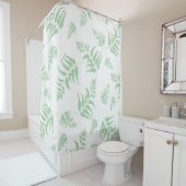 Rideaux De Douche Fern Motif (En situation)
