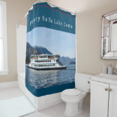 Rideaux De Douche Ferry Sails Beau Lac de Côme (En situation)