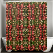Rideaux De Douche Festif moderne Noël Vaches Garland Vacances