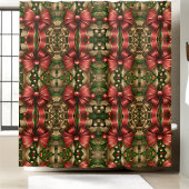 Rideaux De Douche Festif moderne Noël Vaches Garland Vacances